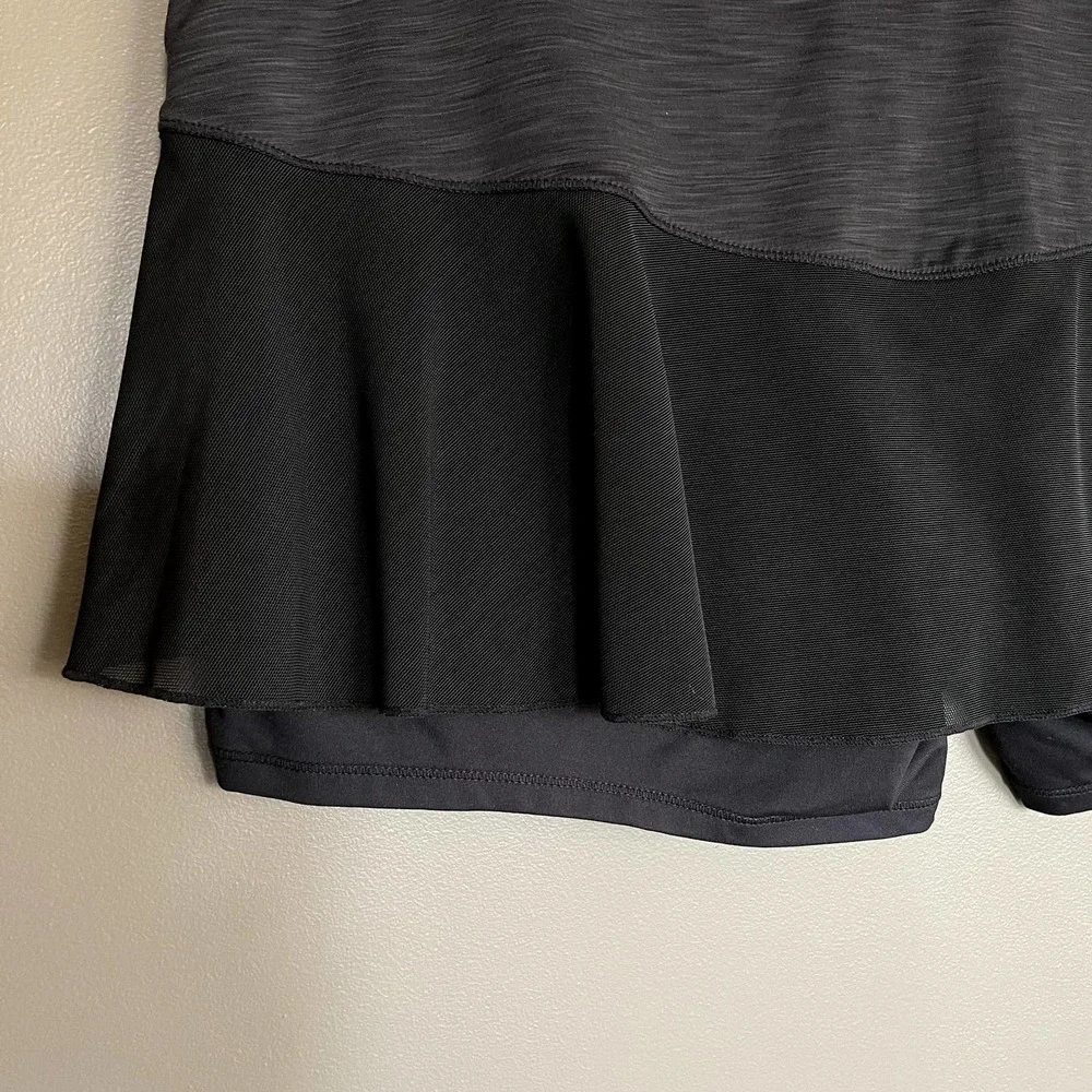 Lole Ace Skort Black Grey Size Medium Tennis Running Golf Gym Skirt Shorts‎